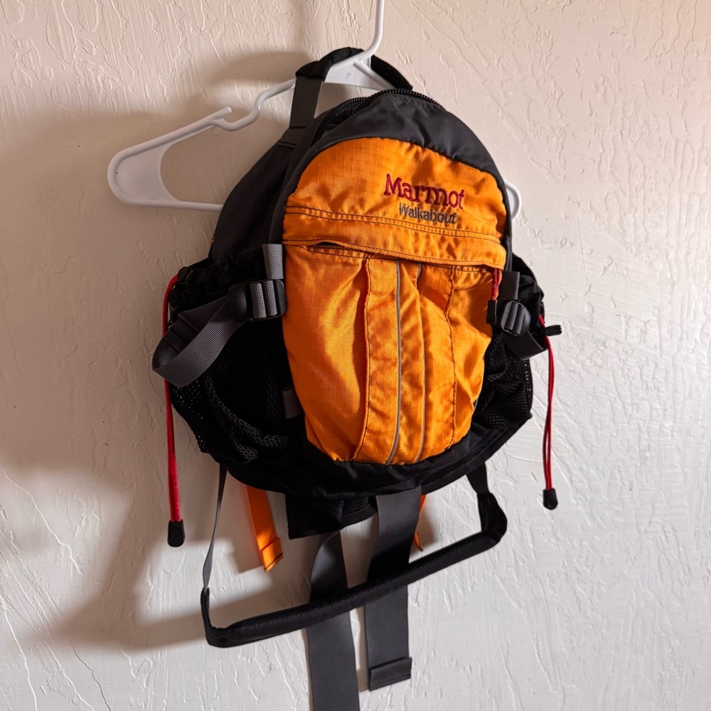Marmot Orange and Black Hiking Backpack